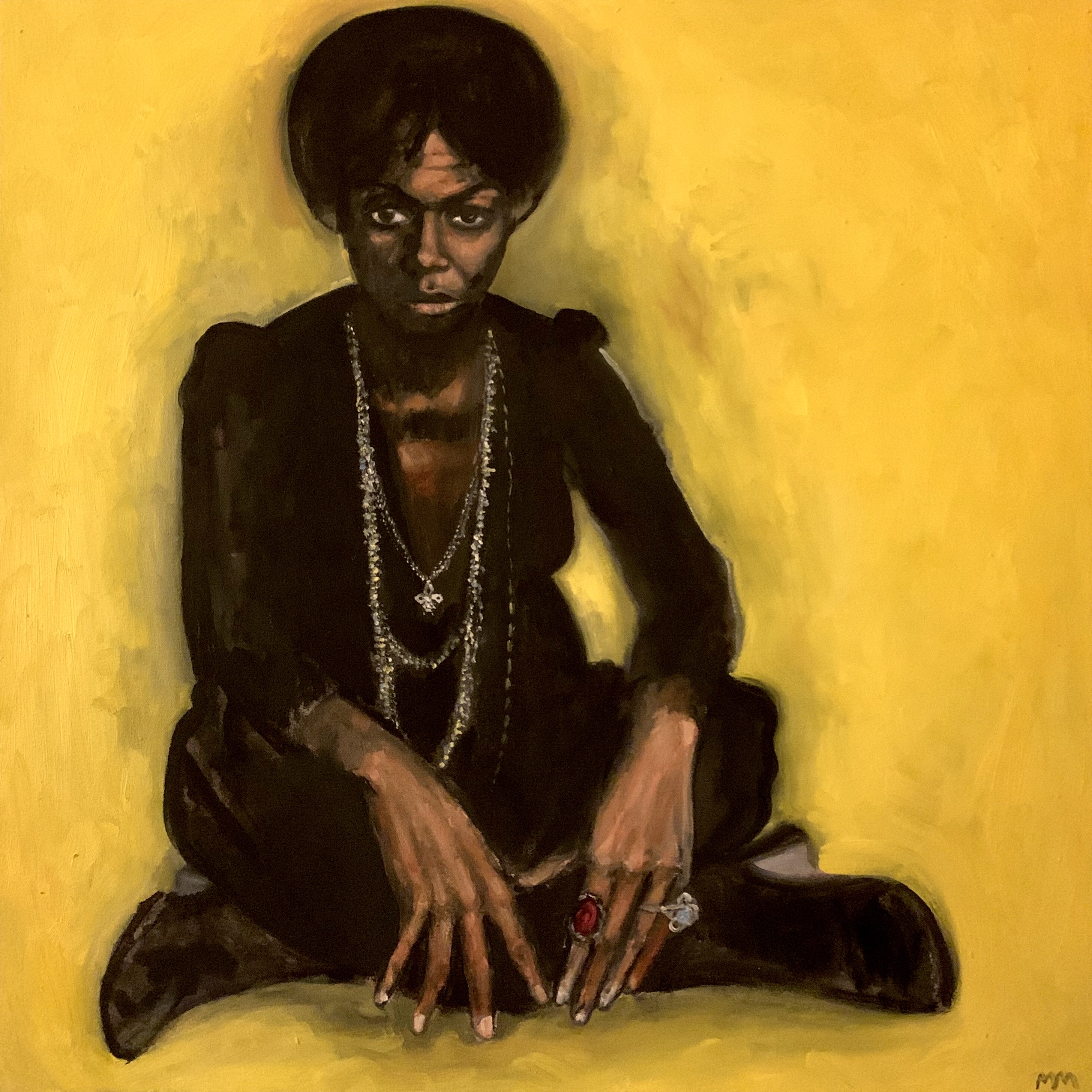Nina Simone painting by Mark Mckelvie